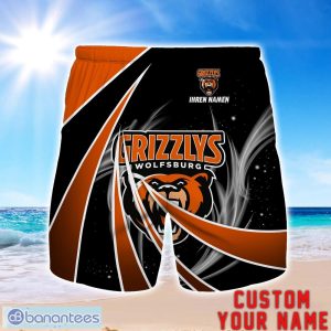 Grizzlys Wolfsburg Personalized Name 3D Beach Short Summer Gift Ideas Product Photo 1