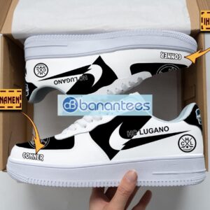 HC Lugano Air Force Shoes Custom Name Gift For Fans AF1 Sneakers Product Photo 1