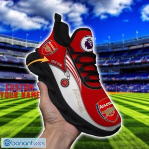 Arsenal F.C. Max Soul Shoes Personalized Name Sneakers For Fans Product Photo 4