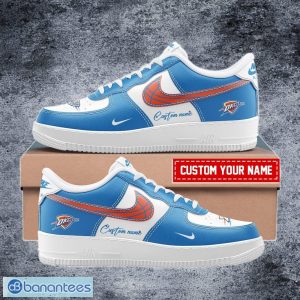 Oklahoma City Thunder NBA New Design AF1 Sneakers For Fans Air Force Sneaker Custom Name - Oklahoma City Thunder NBA New Design Personalized AF1 Sneakers For Fans_ 1