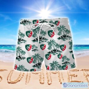 Leicester Tigers 3D Hawaiian Shirt And Shorts For Fans Aloha Beach Shirt Product Photo 2