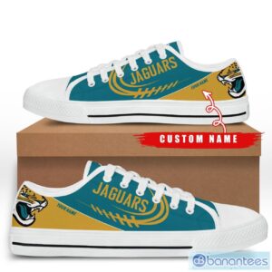 Custom Name Jacksonville Jaguars Low Top Shoes For Fans Sport Product Photo 3