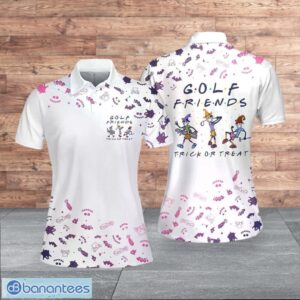 Golf Friends Trick Or Treat Halloween Light Style For Women Polo Shirt Product Photo 1