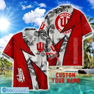 Indiana Hoosiers AOP Hawaiian Shirt Beach Summer Shirt Personalized Name For fans Product Photo 1