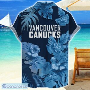 Vancouver Canucks Skull Flower Hawaiian Shirt NHL Halloween Gift For Sports Fans Product Photo 2