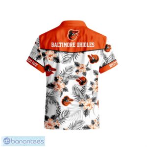 Baltimore Orioles Tropical Floral Logo Hawaiian Shirt Product Photo 3