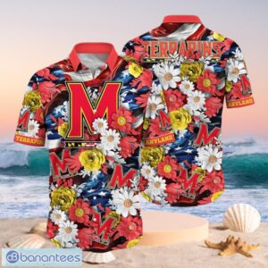 NCAA Maryland Terrapins Design Logo Gift For Fan Independence Day Hawaii Shirt Full Over Print Product Photo 1