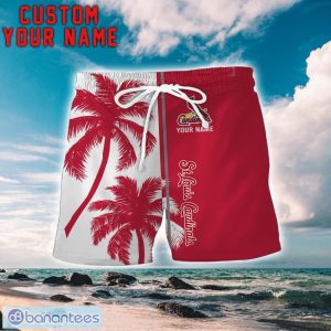 St. Louis Cardinals Coconut Pattern Hawaiian Shirt And Shorts Personalized Name Unique Gift For Summer Product Photo 2
