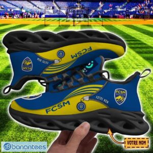 FC Sochaux-Montbeliard Max Soul Shoes Personalized Name Sneakers For Fans Product Photo 2