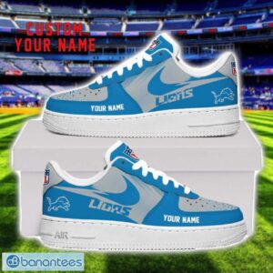 Detroit Lions Custom Name Air Force Shoes Sneakers For Men Women Gift Product Photo 1