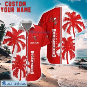 Tampa Bay Buccaneers Coconut Pattern Hawaiian Shirt And Shorts Personalized Name Unique Gift For Summer Product Photo 1