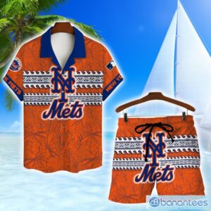 New York Mets MLB Hawaiian Shirt And Shorts Vintage Pattern Shirt Product Photo 1