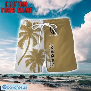 Vegas Golden Knights Coconut Pattern Hawaiian Shirt And Shorts Personalized Name Unique Gift For Summer Product Photo 2
