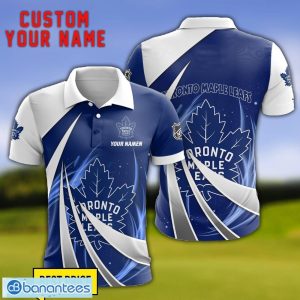 Toronto Maple Leafs Personalized Name 3D Polo Shirt Gift For Sport Golf Lover Product Photo 1