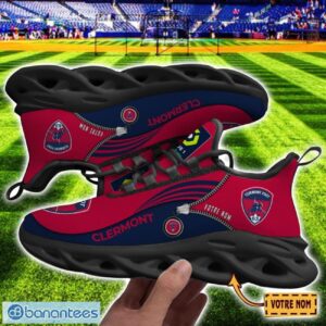 Clermont Foot Auvergne 63 Max Soul Shoes Personalized Name Sneakers For Fans Product Photo 2