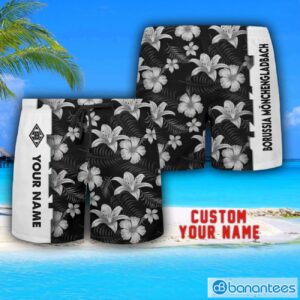 Borussia Mönchengladbach Tropical Combo Hawaiian Shirt And Shorts Personalized Name For Fans Product Photo 3