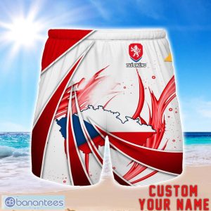 Czech Republic national football team Personalized Name 3D Beach Short Summer Gift Ideas Product Photo 1