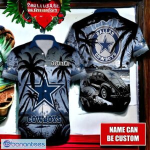 NFL Dallas Cowboys Logo Fans Love Aloha Hawaiian Shirt Full Over Print Product Photo 1