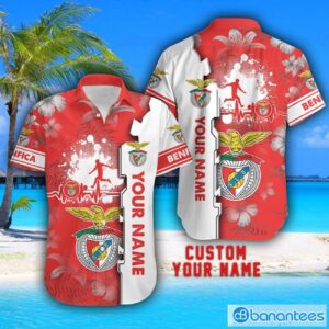 Benfica Tropical Combo Hawaiian Shirt And Shorts Personalized Name For Fans Product Photo 2