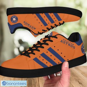 Houston Astros Low Top Skate Shoes For Men And Women Big Fans Gift Orange Shoes Product Photo 4