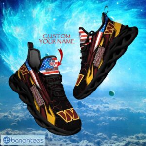 NFL Washington Commanders Design For Fans Loves Custom Your Name Max Soul Shoes Product Photo 1