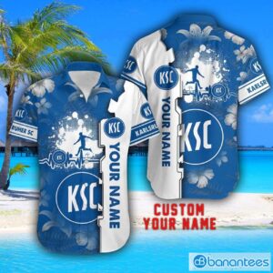 Karlsruher SC Tropical Combo Hawaiian Shirt And Shorts Personalized Name For Fans Product Photo 2
