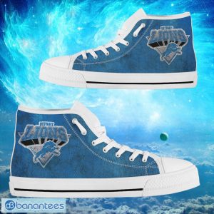 Detroit Lions Custom Simple Logo High Top Shoes Product Photo 2