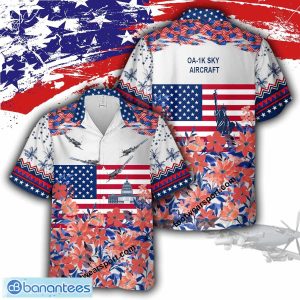 OA-1K Sky OA1K Liberty, US Capitol Aircraft 3D Hawaiian Shirt - OA-1K Sky OA1K Aircraft Veteran Hawaiian Shirt Photo 2