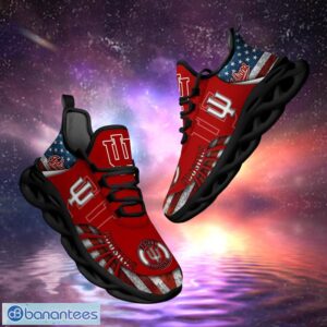 NCAA Indiana Hoosiers Design Logo & America Flag Gift For Fans Max Shoes Product Photo 1