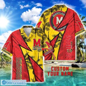 Maryland Terrapins AOP Hawaiian Shirt Beach Summer Shirt Personalized Name For fans Product Photo 1
