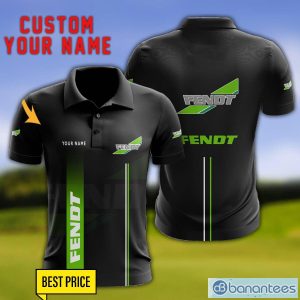 Fendt 3D Polo Shirt Personalized Name For Fans Black Polo Shirt Product Photo 1