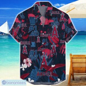 Los Angeles Angels Hawaiian Shirt Father’s Day Gift For Dad Grandpa MLB Team Product Photo 1