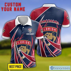 Florida Panthers Personalized Name 3D Polo Shirt Gift For Sport Golf Lover Product Photo 1