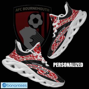 Personalized Camo Design EPL AFC Bournemouth Max Soul Shoes Trendy Running Sneaker - EPL AFC Bournemouth Chunky Sneakers Camo Personalized Style 1