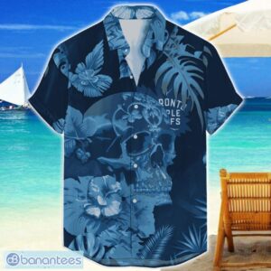 Toronto Maple Leafs Skull Flower Hawaiian Shirt NHL Halloween Gift For Sports Fans Product Photo 1