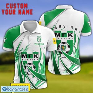 MFK Karvina Personalized Name 3D Polo Shirt Gift For Sport Golf Lover Product Photo 1