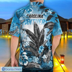 Carolina Panthers Tropical Floral Skull 3D Hawaiian Shirt Beach Shirt Halloween Gift Product Photo 2