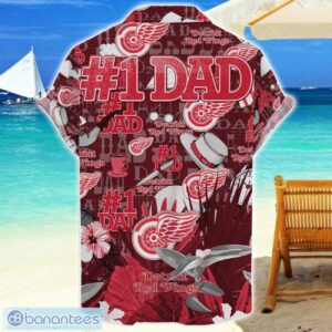 Detroit Red Wings Hawaiian Shirt Father’s Day Gift For Dad Grandpa NHL Team Product Photo 2