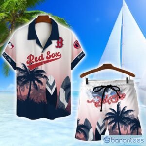 Boston Red Sox MLB Summer Tropical Coconut Hawaiian Shirt And Shorts beach Lover Gift Product Photo 1