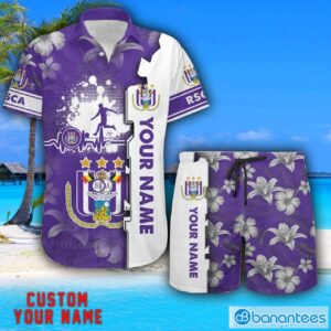 R.S.C. Anderlecht Tropical Combo Hawaiian Shirt And Shorts Personalized Name For Fans Product Photo 1