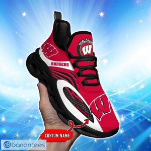 Wisconsin Badgers Max Soul Shoes Trending Design For Men Women Running Sneakers Gift Product Photo 4