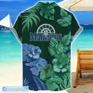 Seattle Mariners Skull Flower Hawaiian Shirt MLB Halloween Gift For Sports Fans Product Photo 2