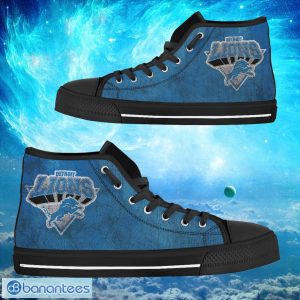 Detroit Lions Custom Simple Logo High Top Shoes Product Photo 1