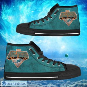 Miami Dolphins Custom Simple Logo High Top Shoes Product Photo 1