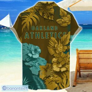 Oakland Athletics Skull Flower Hawaiian Shirt MLB Halloween Gift For Sports Fans Product Photo 2