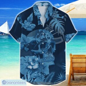 Vancouver Canucks Skull Flower Hawaiian Shirt NHL Halloween Gift For Sports Fans Product Photo 1