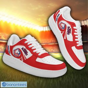 LOSC Lille Air Force Sneakers Personalized Name Gift Ideas For Fans Product Photo 1