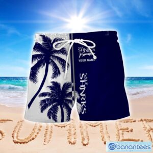Sale Sharks 3D Hawaiian Shirt And Shorts For Men And Women Beach Gift Cconut Pattern Custom Name Product Photo 2
