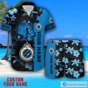 Club Brugge Tropical Combo Hawaiian Shirt And Shorts Personalized Name For Fans Product Photo 1