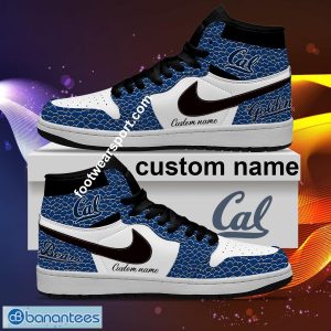 Personalized NCAA California Golden Bears Air Jordan 1 Hightop Shoes Glass For Fans Gift - Personalized NCAA California Golden Bears Air Jordan 1 Sneakers Glass Hightop Shoes Photo 2